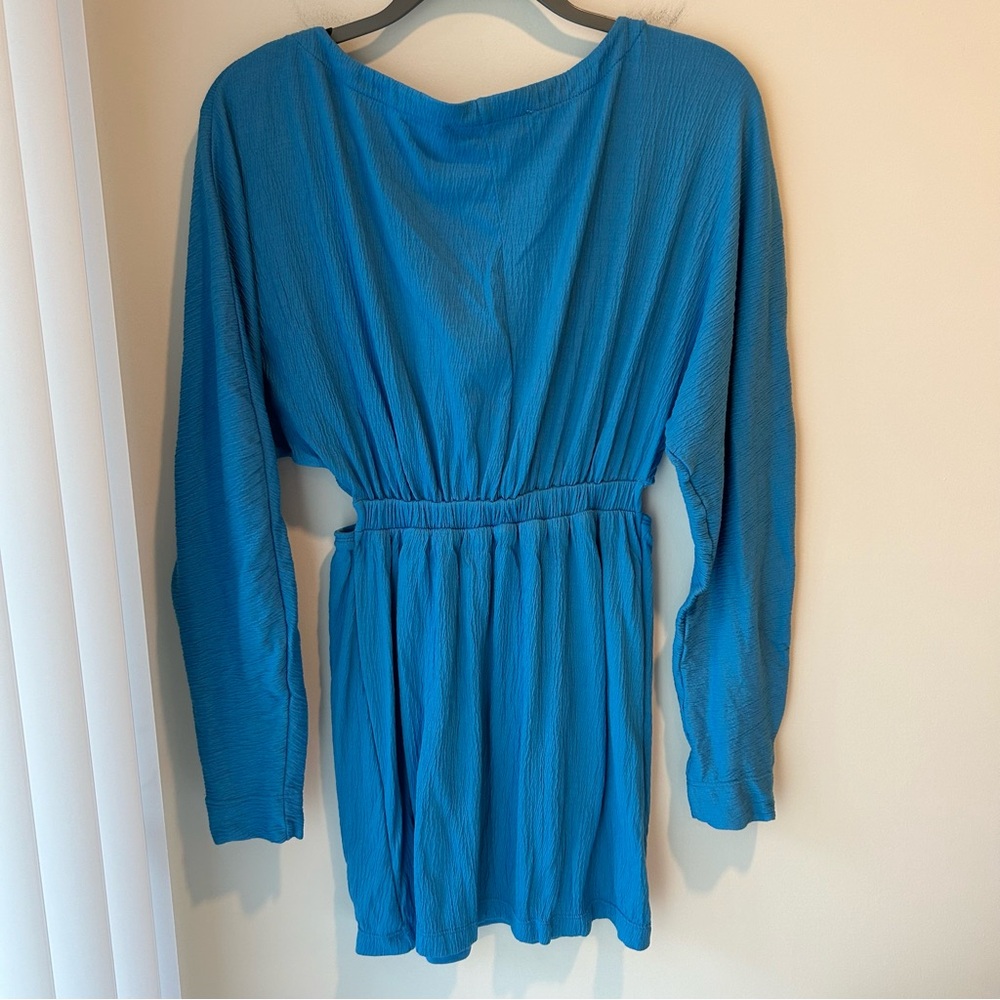 Free People Beach Stasia Mini Dress Blue Size Extra Small - Picture 7 of 7